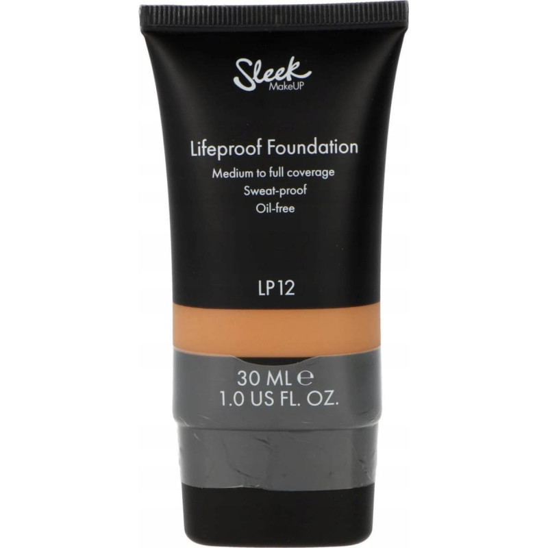 Sleek Makeup Sleek MakeUP, Lifeproof, Oil Free, High Cover, Cream Foundation, Lp12, 30 ml For Women