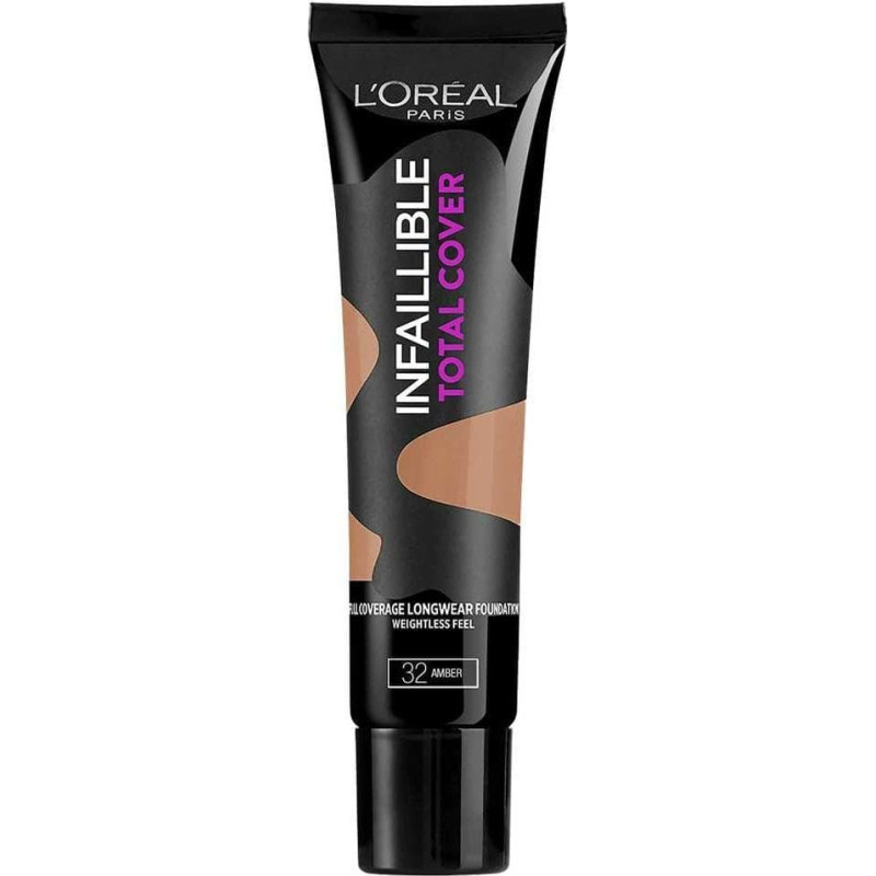 Loreal L'Oreal Paris, Infallible Total Cover, Liquid Foundation, 32, Amber, 35 ml For Women