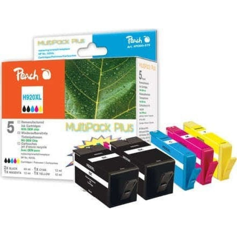 Peach Tinte Spar Pack PI300-575 (kompatibel zu HP 920XL)