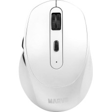 Marvo Mysz Marvo Marvo Mysz WM106W WH, 1600DPI, Bluetooth a 2,4GHz, optyczna, 6kl., bezprzewodowa, biała, wbudowany akumulator, biurowa, cicha, DUA