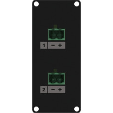 Caymon CAYMON CASY148/B CASY 1 space speaker level 2x 2-pin terminal block to 2-pin terminal block Black ve