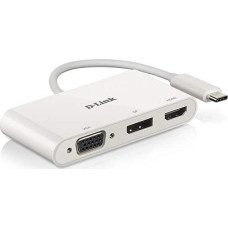 D-Link Stacja/replikator D-Link 3-in-1 USB-C to HDMI/VGA/DisplayPort Adapter