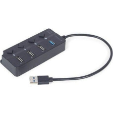 Gembird HUB USB Gembird I/O HUB USB3 4PORT/UHB-U3P1U2P3P-01 GEMBIRD