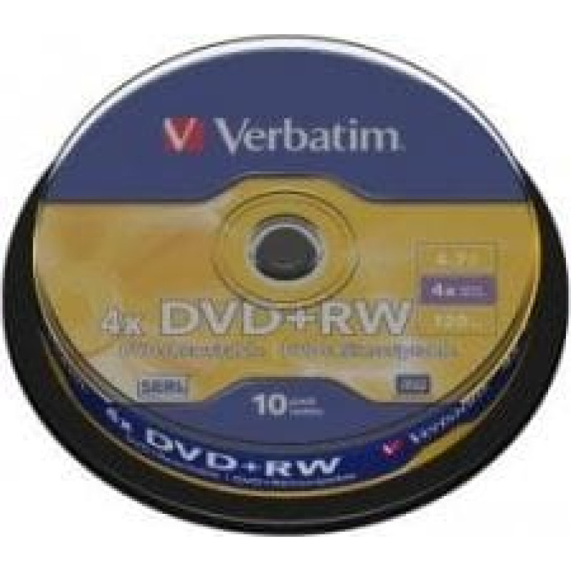 Verbatim DVD+RW 4.7 GB 4x 10 sztuk (43488)