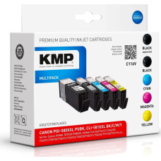 KMP C116V Multipack comp. with Canon PGI-580/CLI-581 XXL BCMY