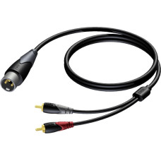 Procab Kabel Procab XLR - RCA (Cinch) x2 1.5m czarny (CLA703/1.5)