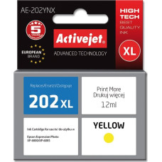 Activejet AE-202YNX ink for Epson printer, Epson 202XL H44010 replacement; Supreme; 12 ml; yellow