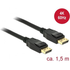 Delock Kabel Delock DisplayPort - DisplayPort 1.5m czarny (85508)