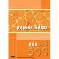 Kreska Papier ksero A3 80g mix kolorów 250 arkuszy