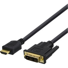 Deltaco Kabel Deltaco HDMI - DVI-D 7m czarny (HDMI-116D)