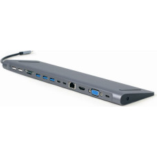 Gembird I/O ADAPTER USB-C TO HDMI/USB3/9IN1