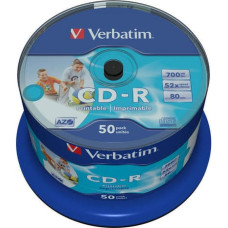 Verbatim CD-R AZO Wide Inkjet Printable no ID 700 MB 50 pc(s)