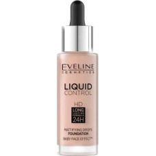 Eveline Kolorowka Eveline Liquid Control HD Podkład do twarzy z dropperem nr 001 Porcelain 32ml