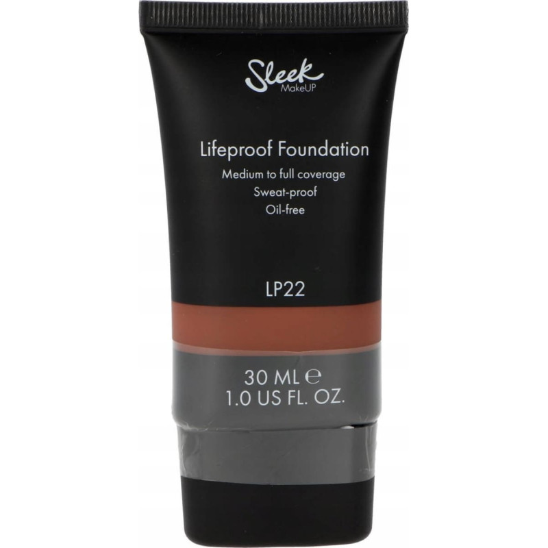 Sleek Makeup Sleek MakeUP, Lifeproof, Oil Free, High Cover, Cream Foundation, Lp22, 30 ml For Women