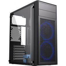 Gembird CCC-FC-M100B Gaming computer case Fornax M100B, blue fans