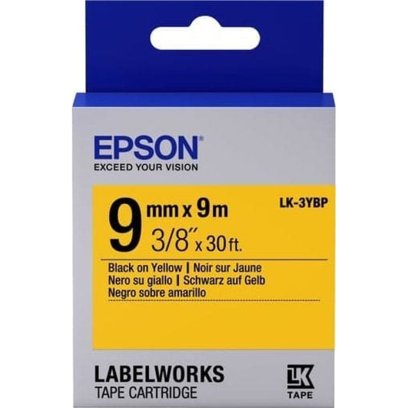 Epson TAPE - LK3YBP PASTEL BLK/