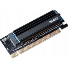 Akasa Akasa M.2 PCIe Adapter mit Kühler - schwarz