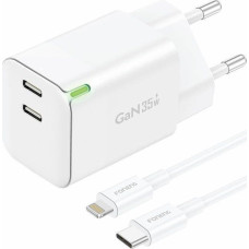 Foneng Ładowarka Foneng Ładowarka sieciowa Foneng GAN35 2x USB-C 2.4A (biała)