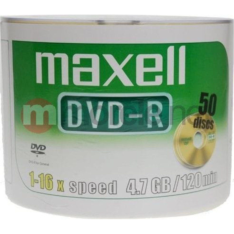 Maxell DVD-R 4.7 GB 16x 50 sztuk (275732.40.TW)