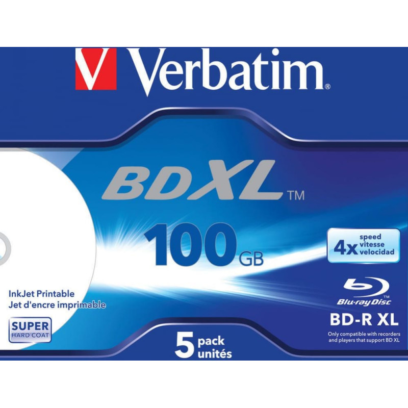 Verbatim BD-R 100 GB 4x 5 sztuk (43789)