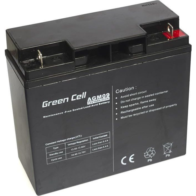 Green Cell Akumulator 12V/18Ah (AGM09)