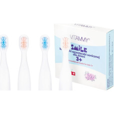 Vitammy Końcówka Vitammy Główki do VITAMMY SMILE MiniMini+ 4 sztuki Główki do szczoteczki sonicznej do zębów dla dzieci 3+