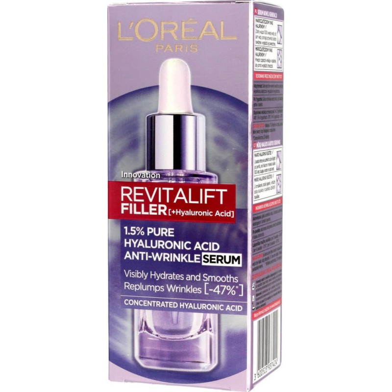 L’oreal Paris Serum przeciwzmarszczkowe 1.5% czystego kwasu hialuronowego 30 ml