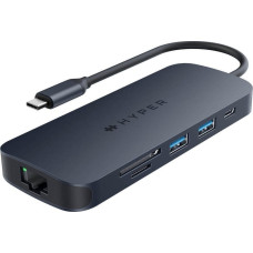 Hyperdrive HUB USB HyperDrive Koncentrator HyperDrive Next 8-Port USB-C Hub HDMI/4K60Hz/SD/RJ45/PD 3.1 140W pass-through