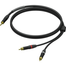 Procab Kabel Procab Jack 3.5mm - RCA (Cinch) x2 1.5m czarny (PRA711/1.5)