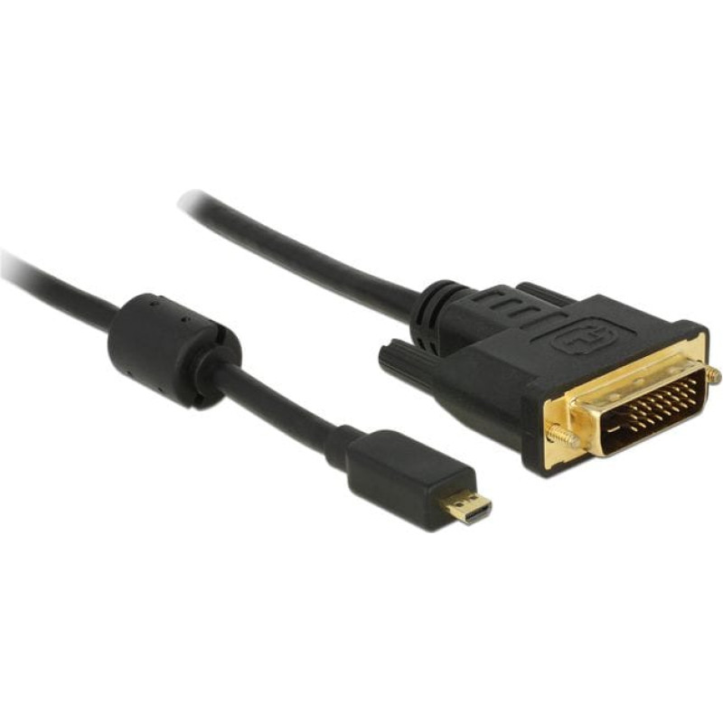 Delock Kabel Delock HDMI Micro - DVI-D 2m czarny (83586)