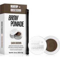 Makeup Revolution Makeup Obsession Brow Pomade With Double Ended Brush Żel i pomada do brwi 2,5g Dark Brown