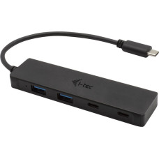 I-Tec HUB USB I-TEC 2x USB-C  + 2x USB-A 3.0 (C31HUBMETAL2A2C)