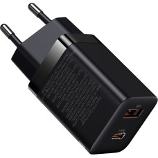 Baseus Ładowarka Baseus Super Si Pro 1x USB-A 1x USB-C 3 A (BSU2903BLK)