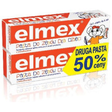 Elmex Pasta do zębów Dla Dzieci 0 do 6 lat + druga 50% 50mlx2