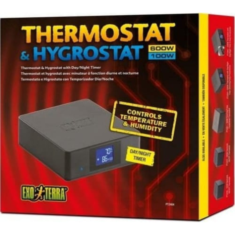 Exo Terra Termostat / Hygrostat, 600 W/100W