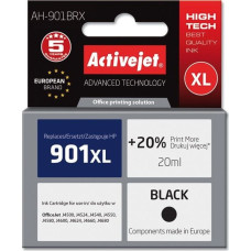 Activejet AH-901BRX HP Printer Ink, Compatible with HP 901XL CC654AE;  Premium;  20 ml;  black. Prints 20% more.