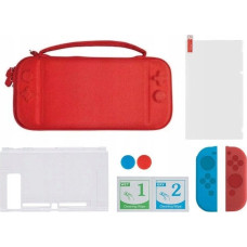 Marigames Zestaw 6w1 Futerał Etui Szkło Do Nintendo Switch / Dss-106 Czerwony Futerał