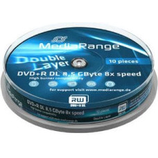 Mediarange DVD+R DL 8.5 GB 8x 10 sztuk (MR466)