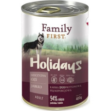 Family First Holidays Adult Venison, goose, apple - Wet dog food - 400 g