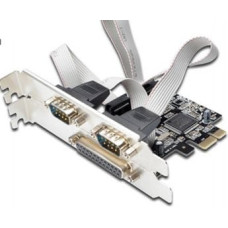 Microcom Kontroler Microcom PCIe 2.0 x1 - 2x RS-232 DB9 + 1x LPT BD25 (MC-PCIE-MCS1P2S)