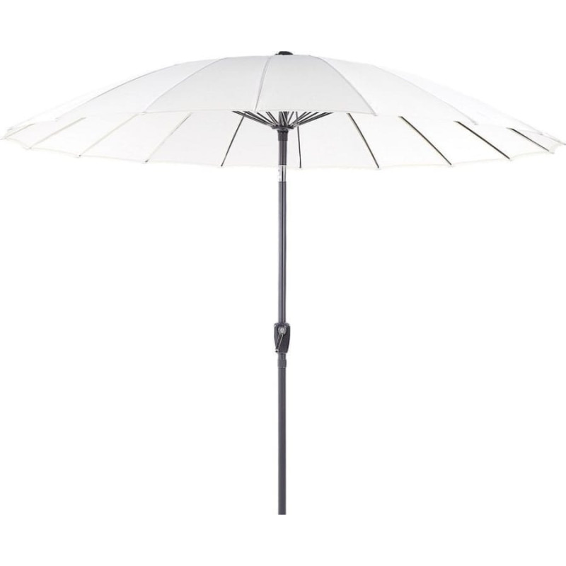 Beliani Lumarko Parasol ogrodowy ⌀ 255 cm beżowy BAIA!