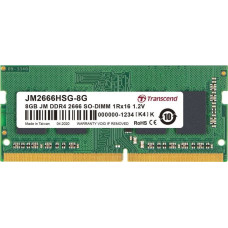 Transcend Pamięć do laptopa Transcend JetRam, SODIMM, DDR4, 8 GB, 2666 MHz, CL19 (JM2666HSG-8G)