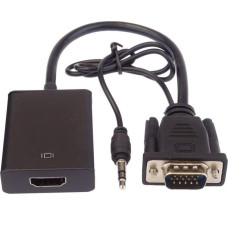 Premiumcord Adapter AV PremiumCord HDMI - D-Sub (VGA) + Jack 3.5mm czarny