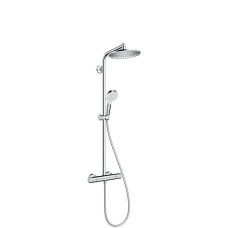 Hansgrohe Zestaw prysznicowy Hansgrohe Crometta S z deszczownicą z baterią termostatyczną chrom (27268000)