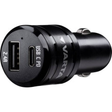 Varta Car Charger Dual USB Fast (schwarz, mit USB Type C Power Delivery)