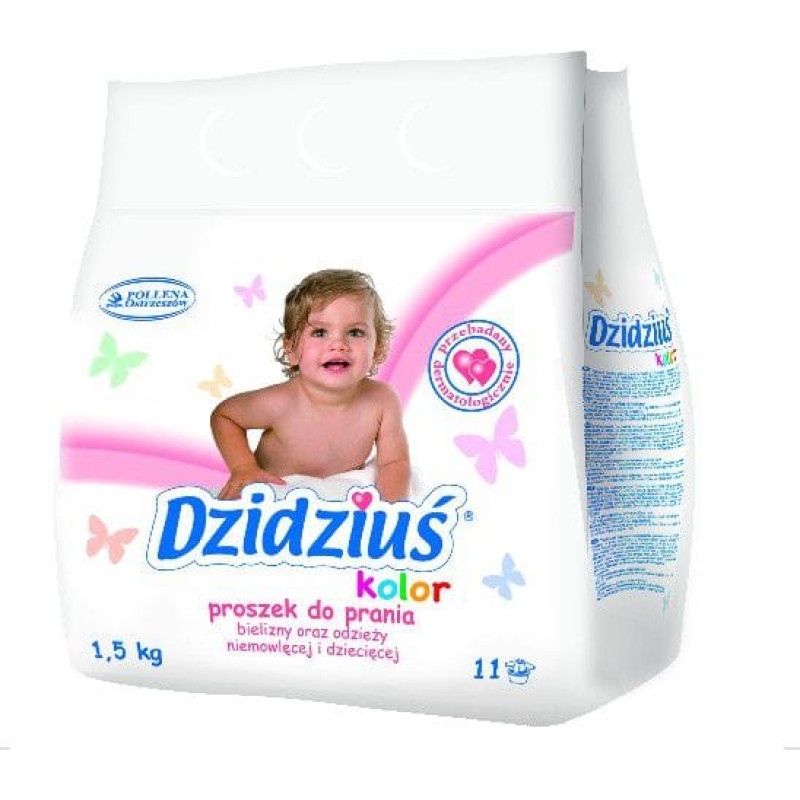 Dzidziuś Proszek do prania bielizny, odzieży niemowlęcej Kolor 1,5kg