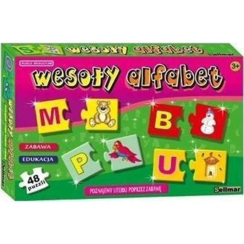 Abino Puzzle edukacyjne Wesoły alfabet ABINO