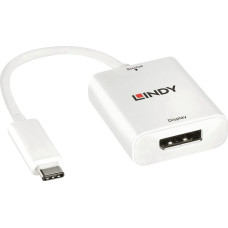 Lindy Adapter USB Lindy USB-C - DisplayPort Biały  (43245)