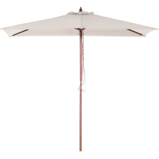 Beliani Parasol ogrodowy 144 x 195 cm beżowy FLAMENCO (58129)