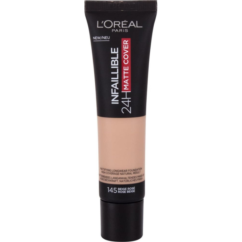 Loreal LOral Paris Infallible 24H Matte Cover Podkład 30ml 145 Rose Beige